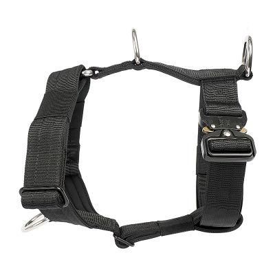 Chinese Manufacturer Custom Front Clip Blank Black Combat XXL Large Tactical H Shape Harness for Large Dog