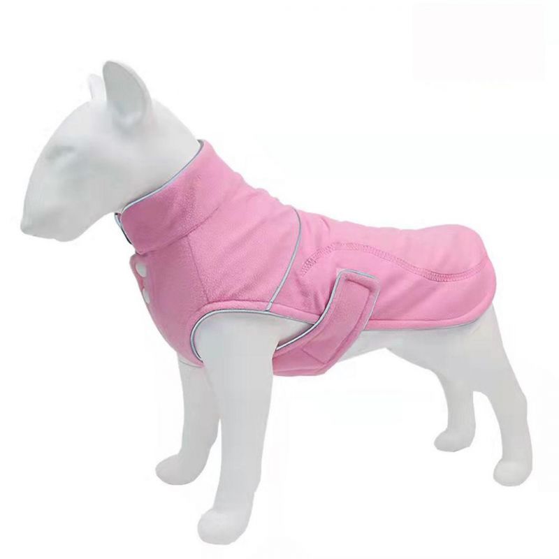 Sport Style Dog Coat Warm Fleece Pet Clothes