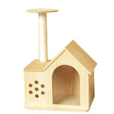 Wholesale Natural Wooden Pet Cat House