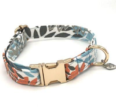 Custom Print Durable Canvas Dog Collar