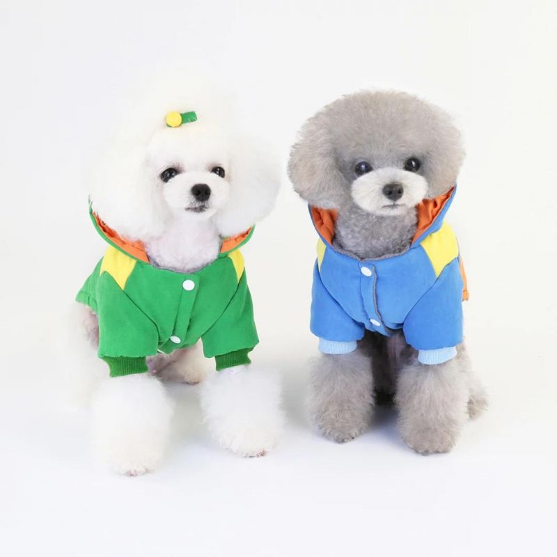Dog Warm Jacket Colormatching Winter Clothes Hoodie Fashion Sweaters