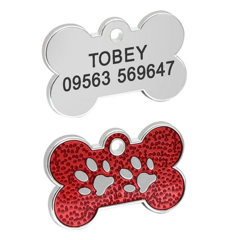 Engraved Dog Name ID Tags Pendant Personalized Pet Accessories