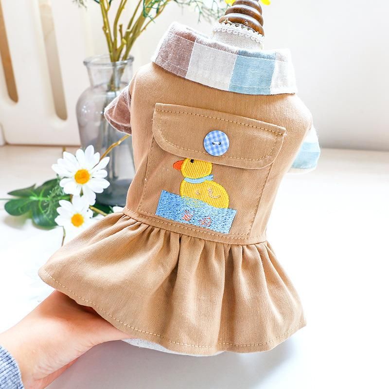 Hot Pet Apparel Luxury Four Seasons Small Dog Clothes Dress for Dogs with Pocket