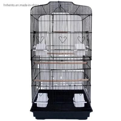 Large Tall Metal Indoor Foldable Birds Parrot Canary Pet Pigeon Breeding Cage Animal Carrier House