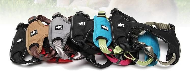 Padded Reflective Dog Harness Vest Pet Harness Adjustable No Pulling Pet Harness