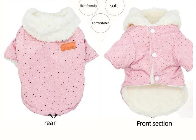 2022 Hot Sell Fashion Pet Clothes and Accessories Dog Jacket Clothes Hoodie Warm Coat Thickened Clothes