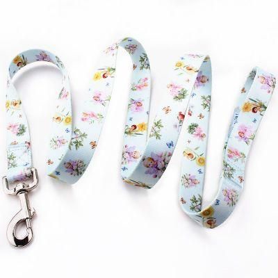 Pattern Printed Thick Long Pet Leash with Custom Logo