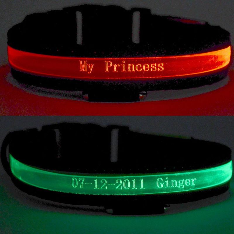 LED Luminous Pet Collar Customized Flash Dog Collar