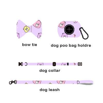Amazon Best Selling Polyester Ribbon Dog Harness Set with Leash