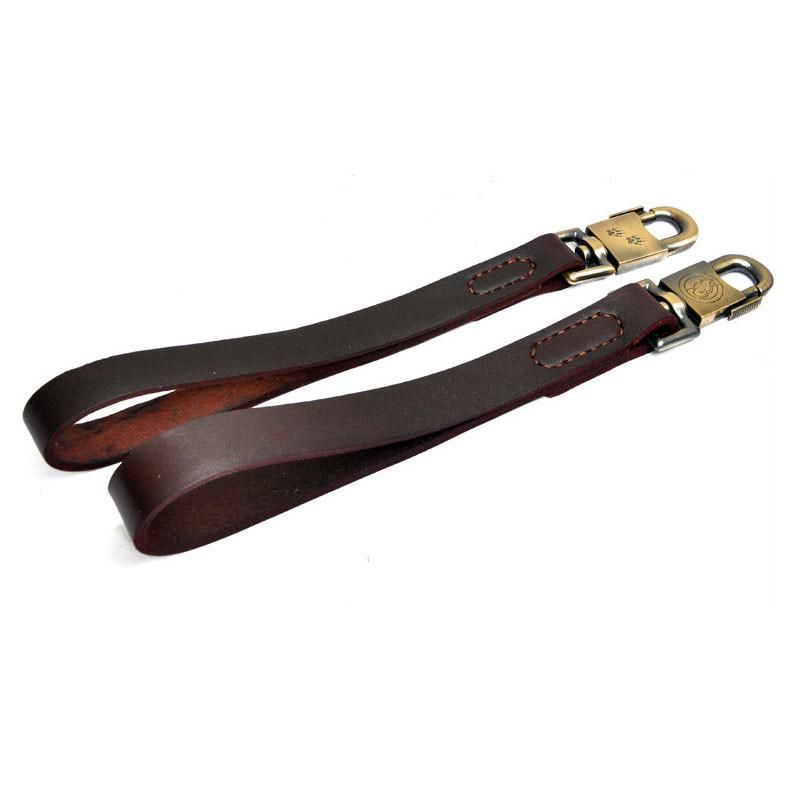 High Quality Full Grain Leather Material Training Walking Dog Short Leash for Better Control