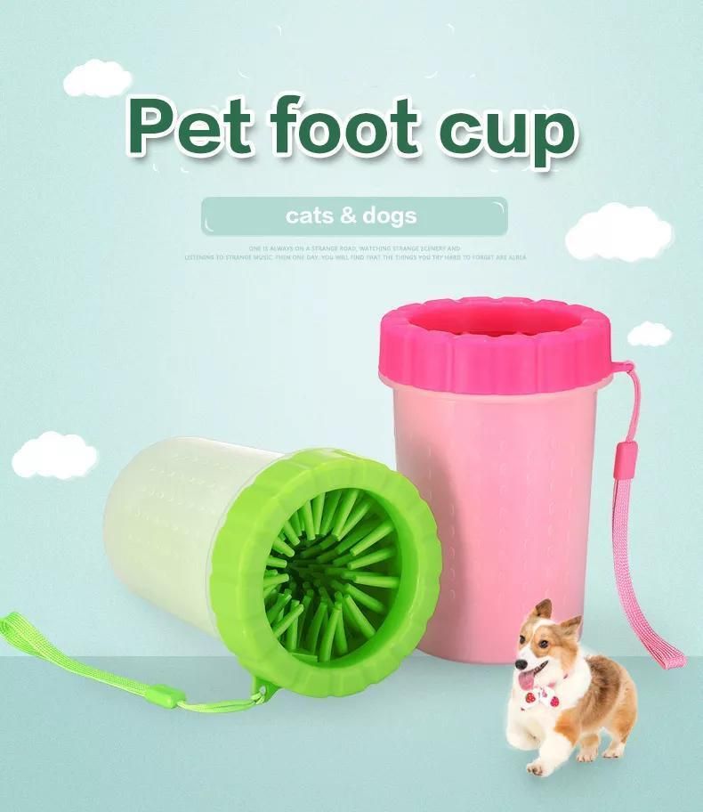 Gonjimini Dog Paw Wash Cat Dog Foot Clean Cup Paw Wash Free Automatic Pet Paw Cleaner