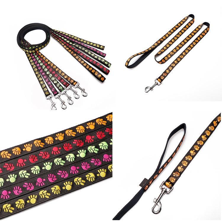 Manufacturer Customized Hemp Hands Free Nylon Dog Lead, Sublimated Cute Nylon Pet Dog Leashes//