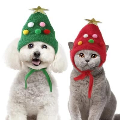 Wholesale Dog Winter Christmas Hat Cat Saliva Towel