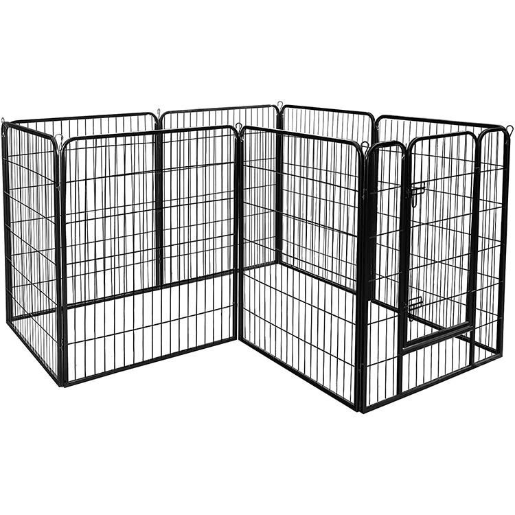 Available Large Foldable Pet Cages Carriers Dog Kennels Black Metal Pet Cages