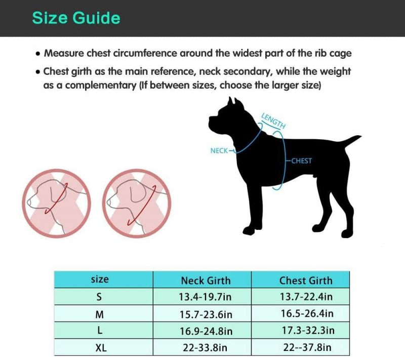 Large Dog Harness Adjustable and Breathable Pet Harness Dog Clothes with Reflective Strip