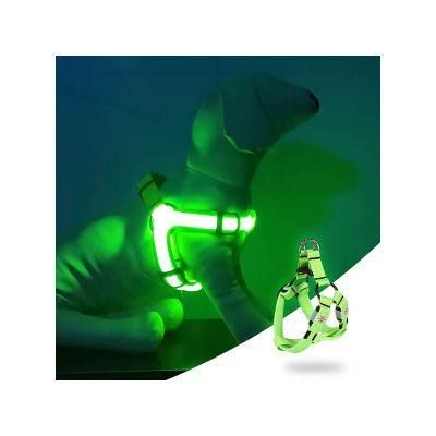 Hot Sale Peut Briller Pet Bust Back Fluorescent Color Rope Dog Leash