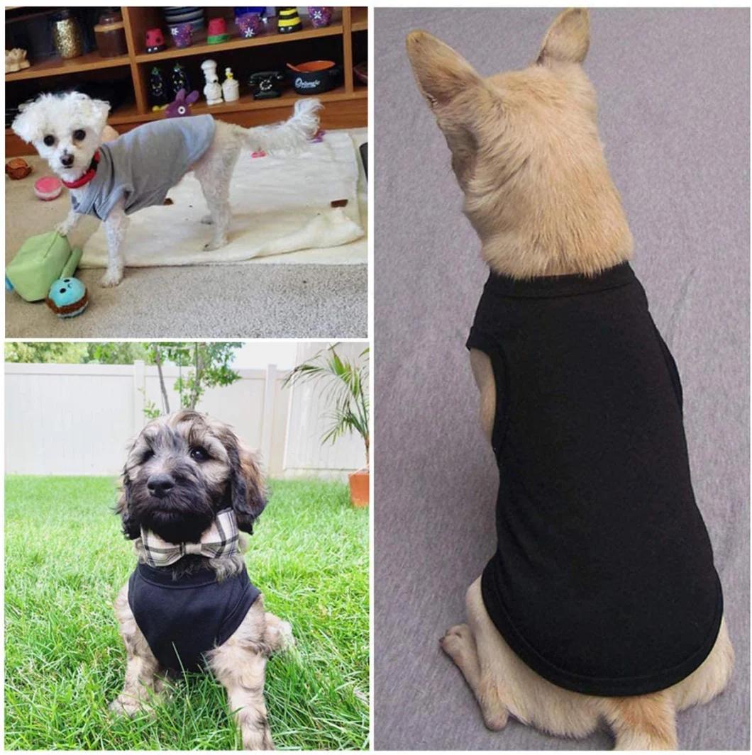 Dog T-Shirt Pet Summer Shirts Puppy Clothes for Small Medium Large Dog Cat