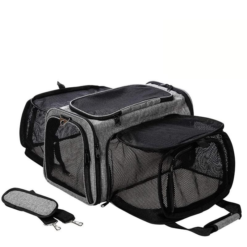 Expandable Pet Carrier Airline Approved Soft-Sided Dog Cat Carrier Bag for Cats Puppy and Small Animals