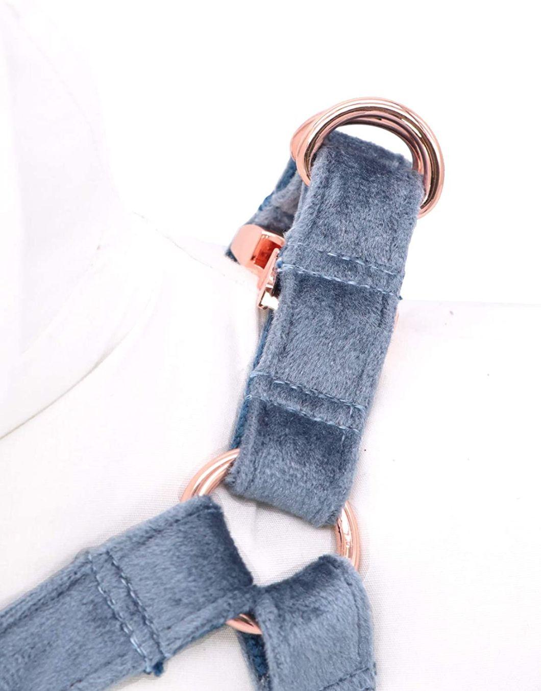 Comfortable and Durable Pet Harness with Velvet Fabric