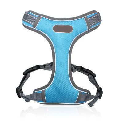 New Design Breathable No Pull Chest Easy Walk Pet Harness Big Dog Adjustable Reflective Dog Harness