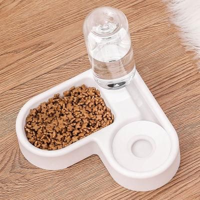 Corner Dog Bowl Cat Bowl Dog Automatic Drinking Bowl Pet Double Food Feeder