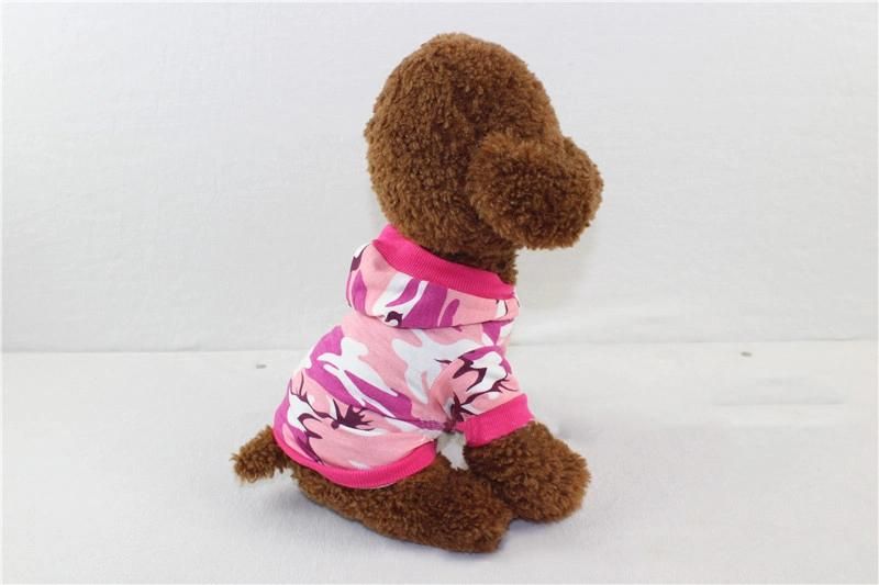 Wholesale Spring Autumn Pet Clothes Popular Logo Design Camouflage Pet Hoodie Dog Clothes