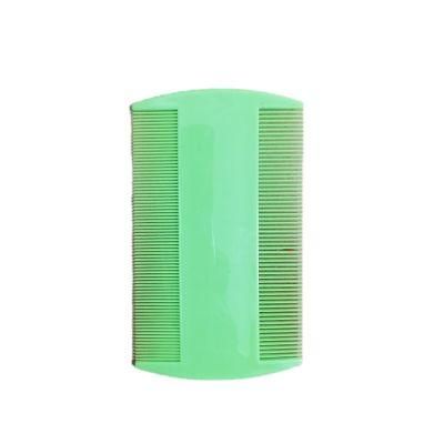 Wholesale Plastic Pet 2 Sided Flea Comb Cars and Dogs Flea Hair Grooming Comb Flea Comb Green