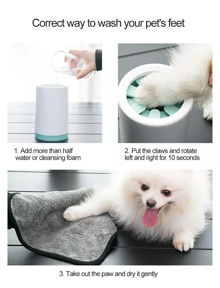 Wholesale Portable Dog Feet Silicone Washing Cup Pet Products