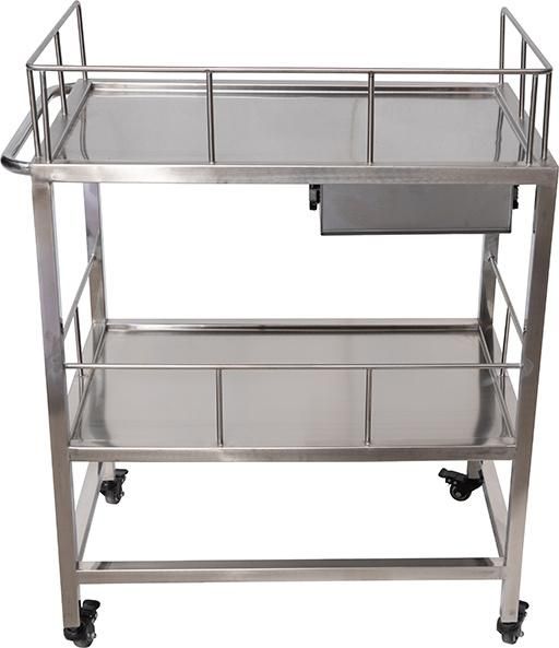 Best Sales Stainless Steel Trolley with Drawers Pet Surgery Table Examination Veterinary Equipment