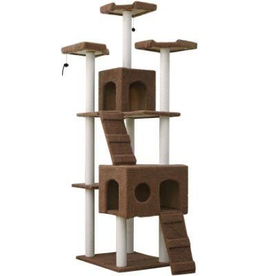 Factory Wholesale Pet Furniture House Products Sisal Plush Scratcher Cat Tower Cat Tree Cat Tree Hammock