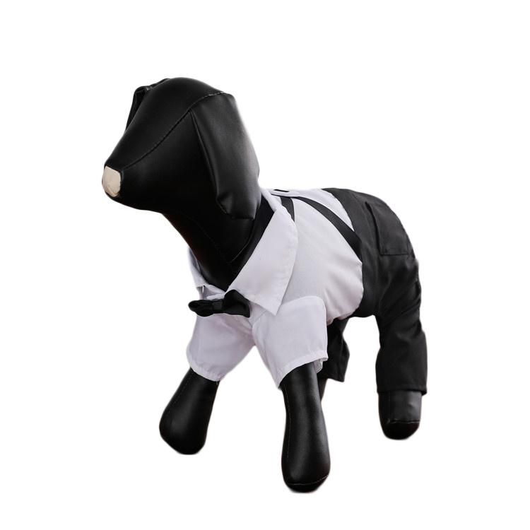 New Fashion Pet Suit Pants Dog Dress Supplies Teddy Bomei Small Medium-Sized Dog Clothes Wholesale