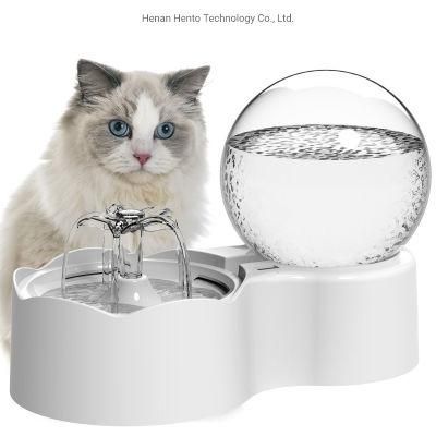 Delicate Spherical Portable Pet Plastic Water Dispenser with Filter