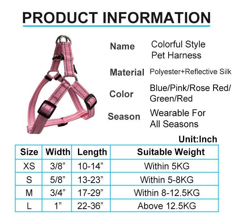 Comfort Breathable Soft Pet Harness Nylon Dog Collar Leash and Harness Set