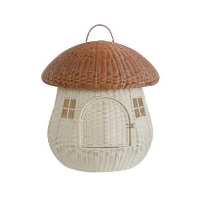 Wholesale Rattan Mushroom Shaped Cat Nest