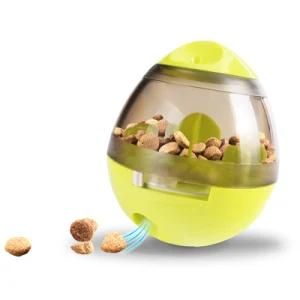 Tumbler Round Dog Food Dispensing Slow Feeder Interactive Puzzle Treat Ball Self-Playing Pet Training Toy