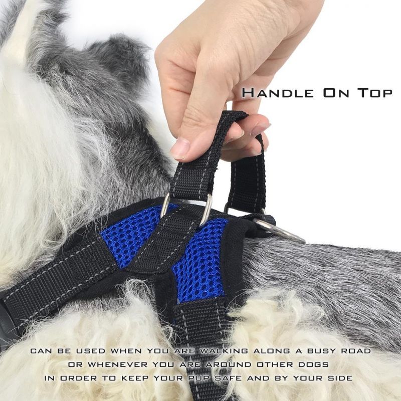 Air Mesh No Pull Reflective Pet Traning Dog Collar Adjustable Dog Harness