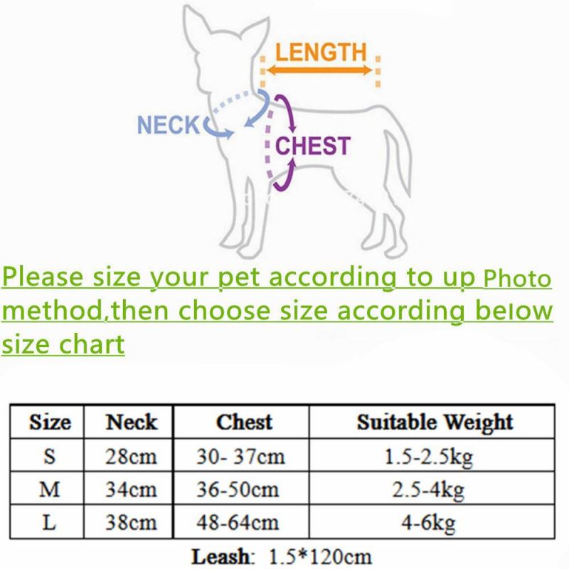 Adjustable Pet Dog Vest Harness Leash Collar Pet Clothing Pet Products