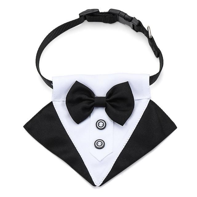 Hot Cute Adjustable Pet Accessories Tuxedo Bow Tie Dog Collars