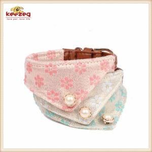 Quality Beautiful Pet Collars with Bib Scarf for Small Dog Cat Product (KC0189)