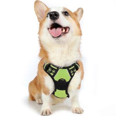 Easy on and off Pet Vest Harness 3m Reflective Breathable and Easy Adjust Pet Halters with Nylon Handle for Small Medium Large Dogs