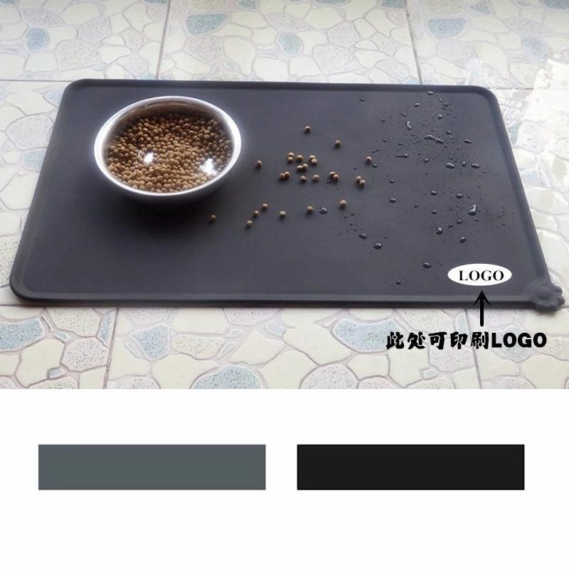 Manufacturer Wholesale Custom Logo Silicone Waterproof Pet Dog Feeding Mat