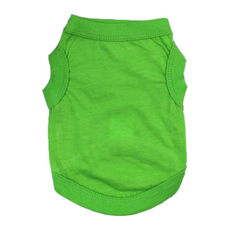 Wholesale Summer Cheap Cotton Plain Color Pet Dog Clothes Blank Dog T Shirt for Large Medium Small Dog Clothes