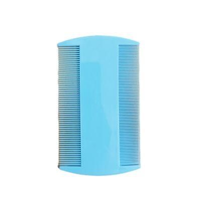 Wholesale Plastic Pet 2 Sided Flea Comb Cars and Dogs Flea Hair Grooming Comb Flea Comb Blue