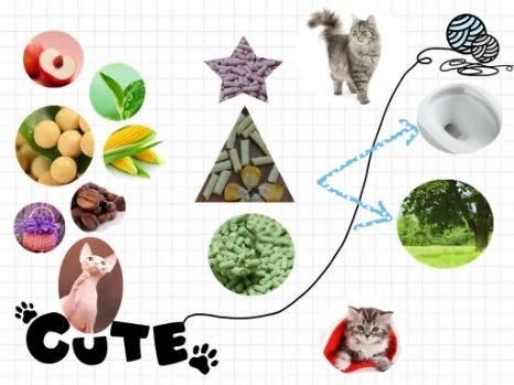 Pet Litter: Tofu Cat Litter - Clump, Odor Control, Flushable