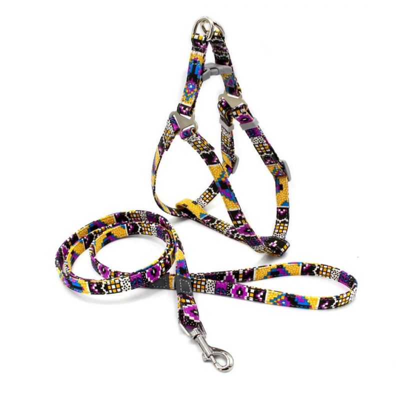 Bohemia Dog Harness with Matching Dog Leash