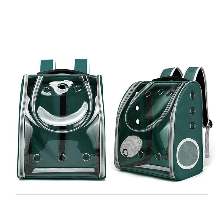 Wholesale Outdoor Dog Products Transparent PVC Cat Carrier Backpack Breathable Portable