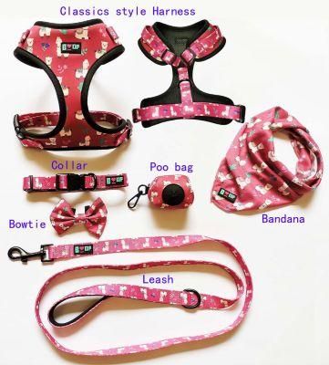 Soft Mesh Dog Harness Ajustable Custom Logo Pattern Pet Supplies Personalized Pet Accessories