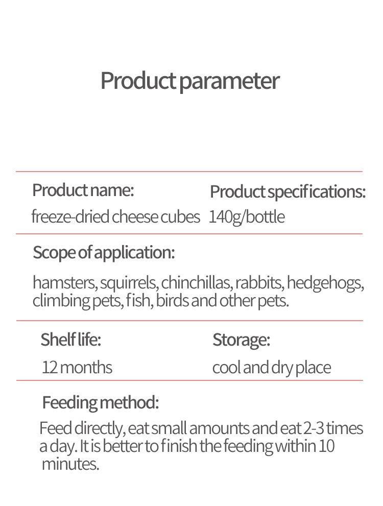 Yee Squirrels Chinchillas Rabbitsf or Pet Snack for Cheese