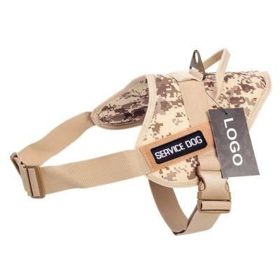 Customized Logo Soft Padding Dog Vest Service Dog Harness