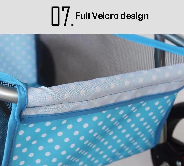 Wholesale 3 Wheels Pet Stroller Puppy Dog Carrier Detachable Pet Stroller for Dogs